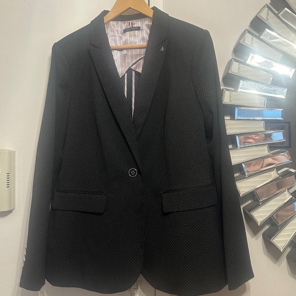 Tommy Hilfiger Nautical Women's Black Blazer Size 16 - Picture 1 of 16